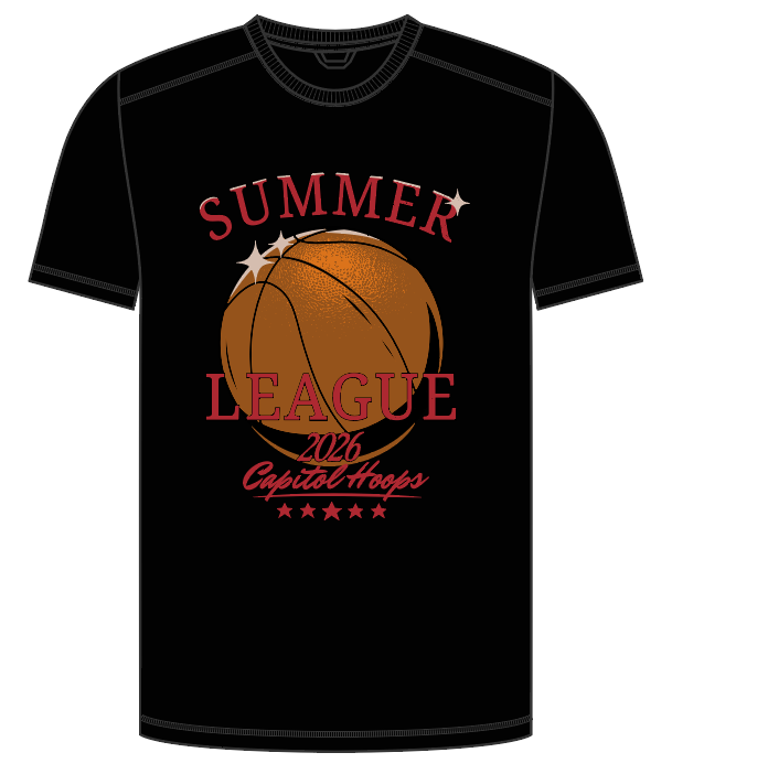 Capitol Hoops Summer League Black T-shirt