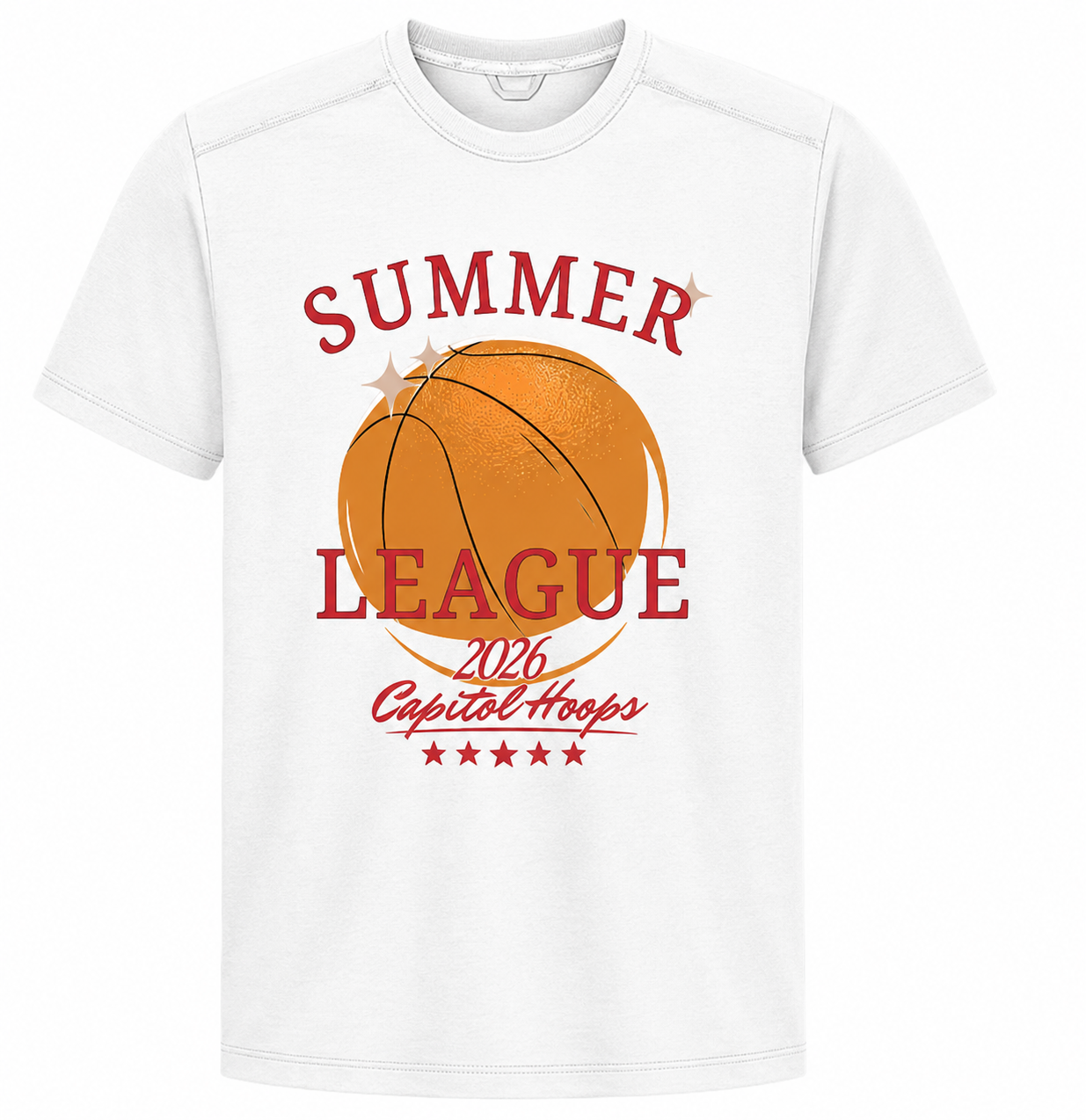 Capitol Hoops Summer League White T-shirt